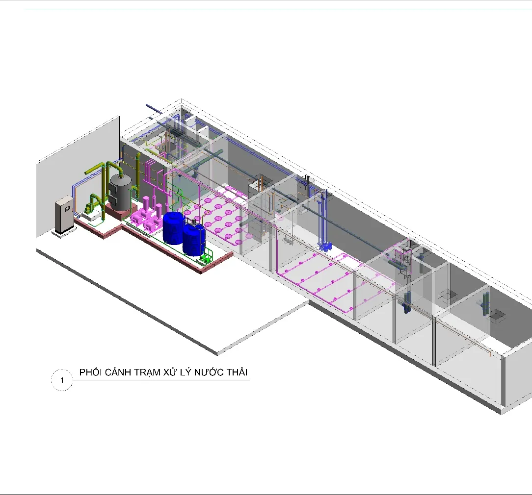Hệ thống xử lý nước thải tòa nhà hỗn hợp 103 m³/ngày – ảnh 2
